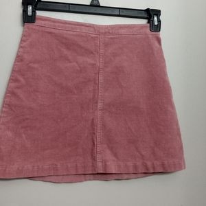 Forever 21 Pink Corduroy Mini Skirt